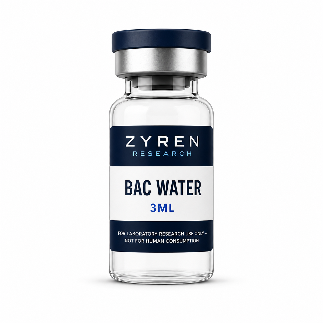 Bacteriostatic Water 3ml vial - Zyren Research