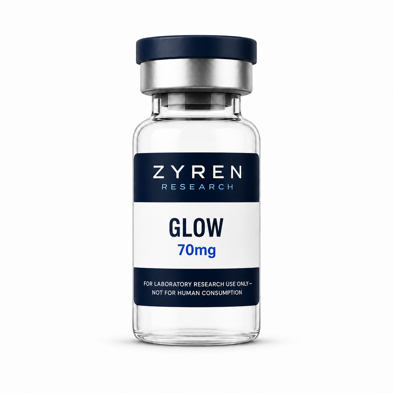GLOW 70mg research vial - Zyren Research